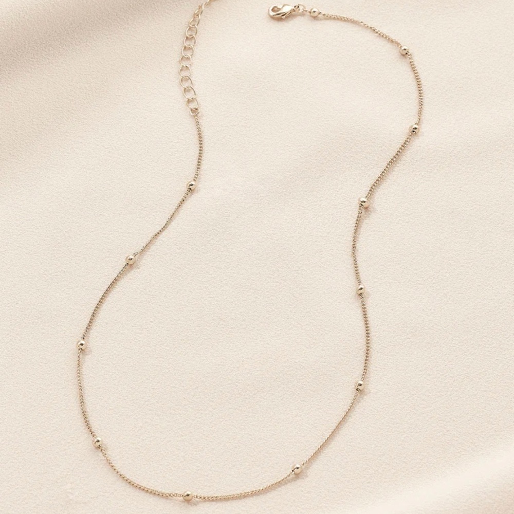 Olive & Piper Gold Beaded Necklace